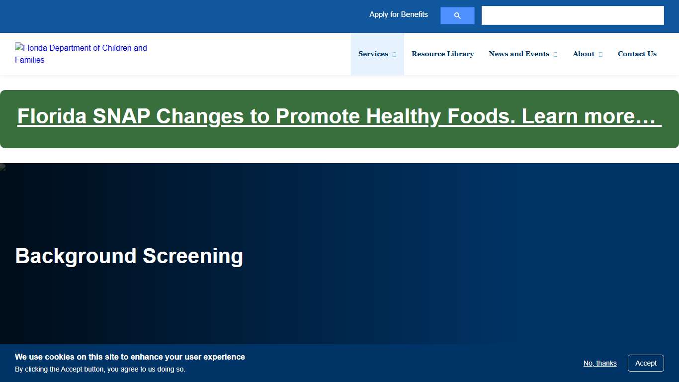 Background Screening Florida DCF